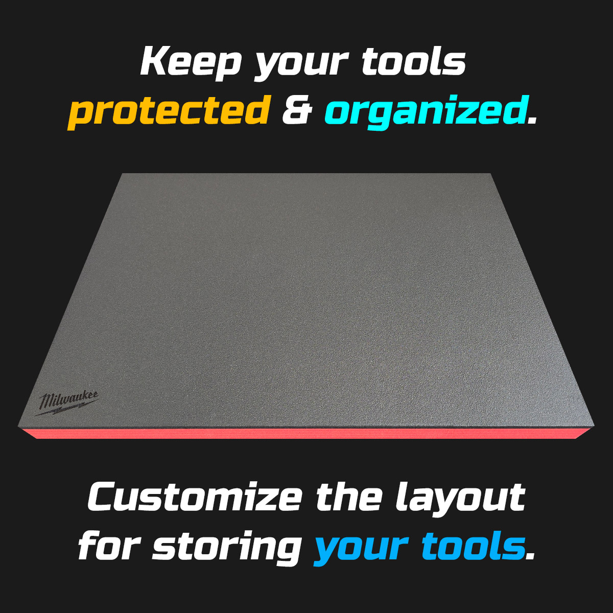 Milwaukee Tools Foam Tray Storage Insert Tool box kit