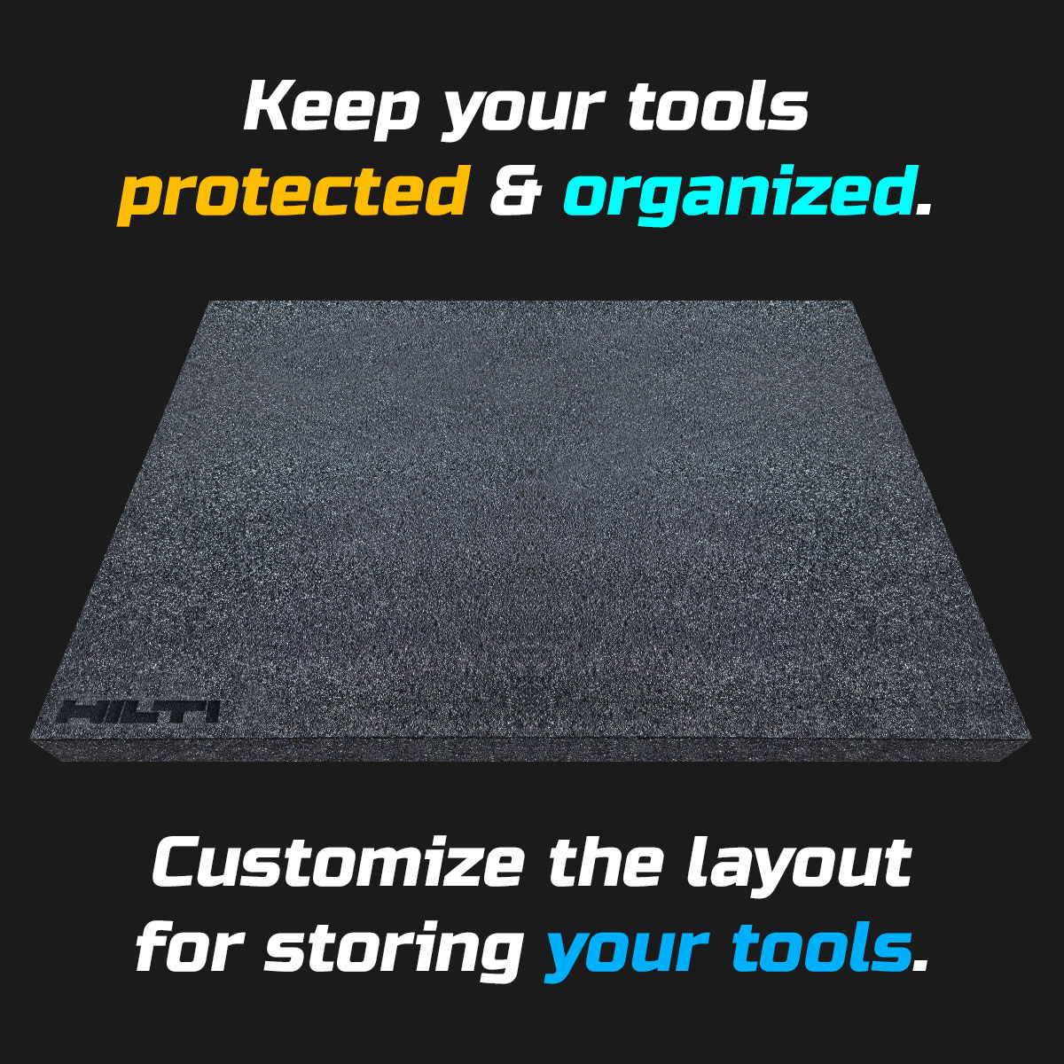 HILTI Tools Foam Tray Storage Insert Tool box kit