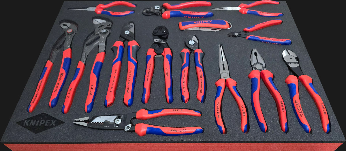Knipex Tools Foam Tray Storage Insert Tool box kit