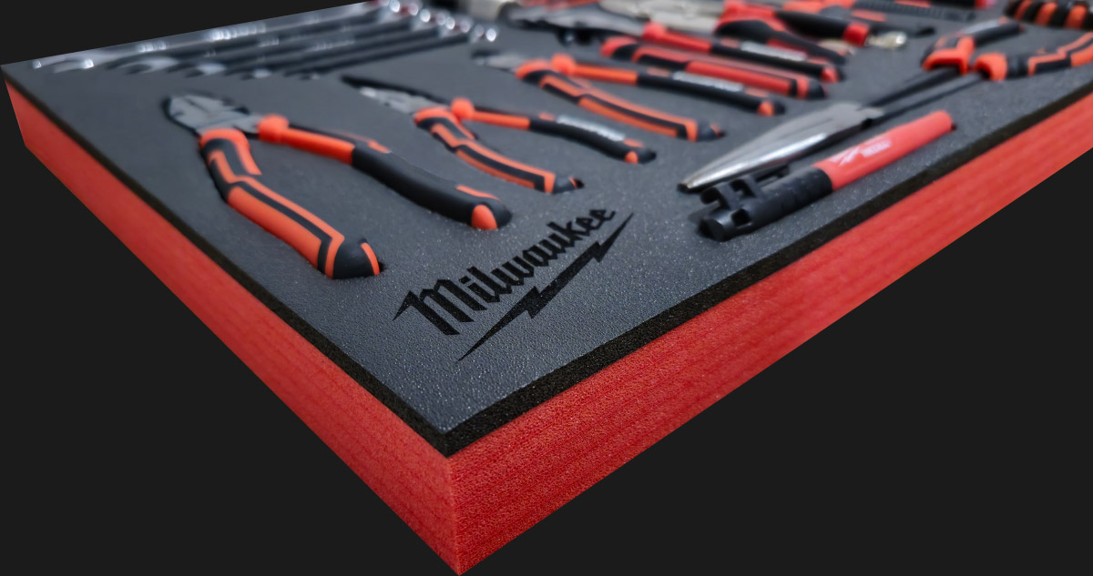 Milwaukee Tools Foam Tray Storage Insert Tool box kit