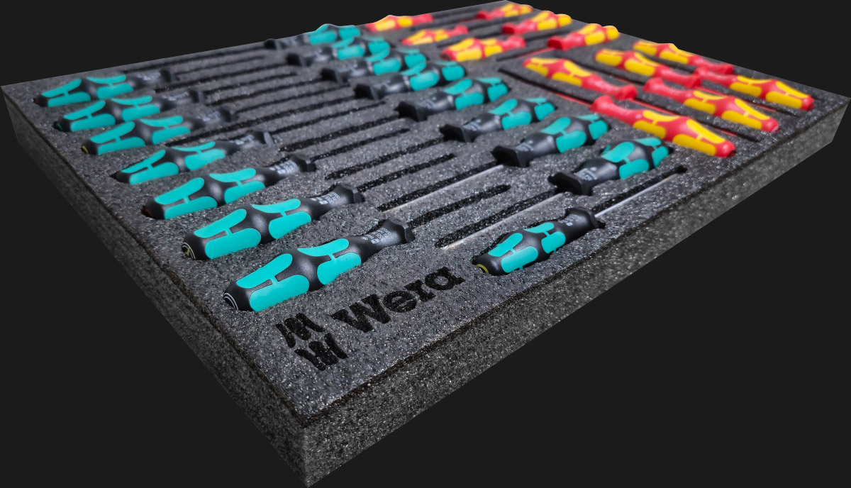 Wera Tools Foam Tray Storage Insert Tool box kit